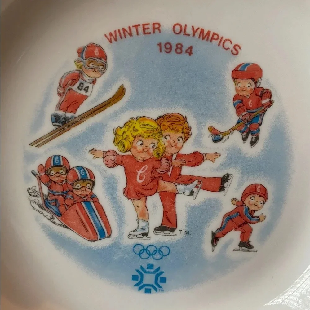 VINTAGE 1984 Campbell Soup Winter Olympics Shallow Bowl - Collector’s Item